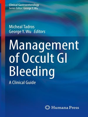 cover image of Management of Occult GI Bleeding